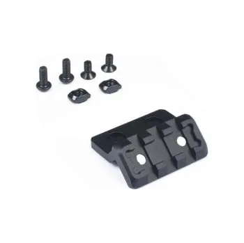 Airsoft Montáž pro svítilnu Šikmá RIS lišta na M-LOK/Keymod - Černý + dárek zdarma