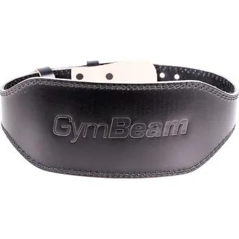 Opasek na cvičení GymBeam Fitness opasek celokožený black S černá