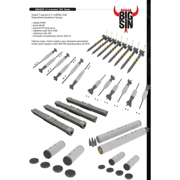 Plastikový model Eduard 1/48 A-1 armament (TAMIYA)