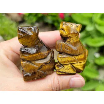 Přírodní kámen Tygří oko lemur z Indie