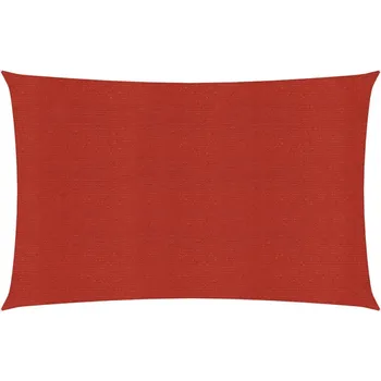 Stínicí plachta vidaXL Plachta proti slunci 160 g/m2 červená 3,5 x 5 m HDPE