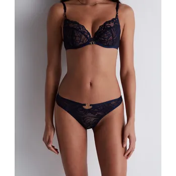 Souprava dámského spodního prádla Tanga AUBADE (3A26-21), Barva tmavě modrá, Velikost L