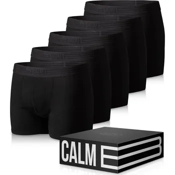 Pánské spodní prádlo Calm B Kratší boxerky černé 5-pack Velikost: XXXL