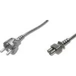 PremiumCord Kabel síťový 230V k notebooku 2m, trojlístek "Mickey Mouse", rovná zástrčka