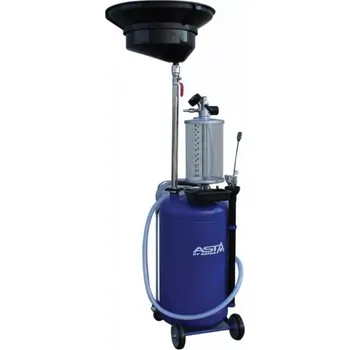 Nářadí na výměnu oleje ASTA AODE290E Olejová jímka - odsávačka, pojízdná, odměrný válec a 6 sond, 90 l