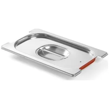 Víko pro nádoby GN se silikonovým těsněním a výřezem pro rukojeti, HENDI, GN 1/4, 265x162mm 804346H