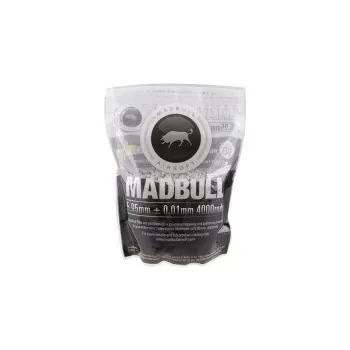 Airsoftová kulička BB BIO MadBull Premium 0,28g, 4000ks - Bílé