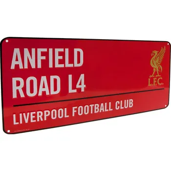 Plechová cedule Liverpool FC Plechová cedule Liverpool FC, červená, 40x18 cm