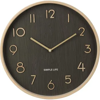 Hodiny Hodiny Segnale nástěnné 38 cm dekor tmavé dřevo