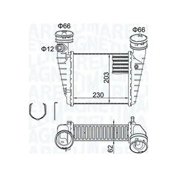Motor automobilu Chladič turba MAGNETI MARELLI 351319205190