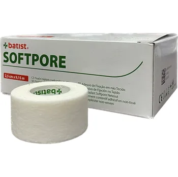 Náplast Náplast fixační Softpore 2,50 cm x 9,15 m netkaný textil 12ks/bal