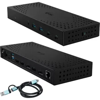 i-tec USB 3.0 / USB-C / Thunderbolt, 3x 4K Docking Station Gen 2, Power Delivery 100W