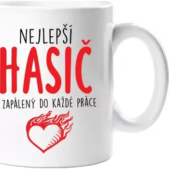 Hrnek - Nejlepší hasič - zapálený do práce