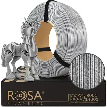 Filament ReFill ROSA3D / PLA GALAXY / STŘÍBRNÁ "BRILLANT"/ 1,75 mm / 1 kg
