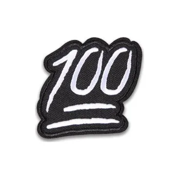 Nášivka NÁŠIVKA - 100 ČERNÁ/BÍLÁ