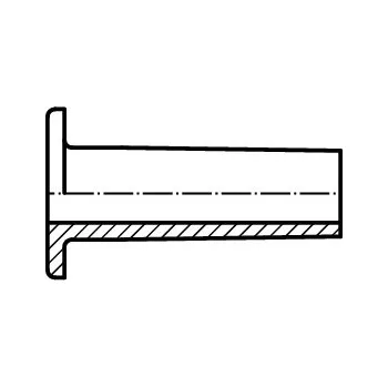 Nýt nýt plochá hl. dutý Cu bezPÚ 20 mm 6 mm