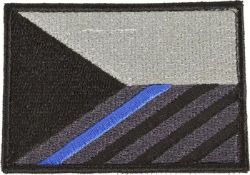 Nášivka Nášivka vlajka ČR velcro 7,5 x 5,5 cm modrý pruh