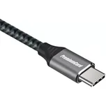 PremiumCord USB-C 3.2 gen 2, zahnutý, oplet, 0,5m