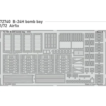 Plastikový model Eduard 1/72 B-24H bomb bay (AIRFIX)