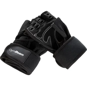Fitness rukavice GymBeam Fitness rukavice Wrap black S černá