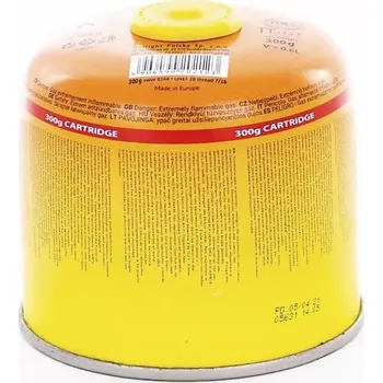 Turistický vařič Plynová kartuše ElicoCamp 300g (Klasická šroubovací kartuše 300 gramů propan-butanu v poměru 30:70, se samotěsnícím ventilem.)