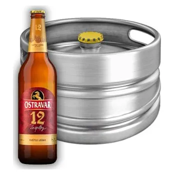 Pivo Ostravar Ostravar Premium 12, světlý ležák, 15l KEG