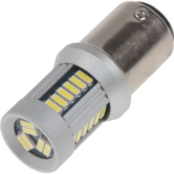 Žárovka LED BAZ15d (dvouvlákno) bílá, 12-24V, 30LED/4014SMD