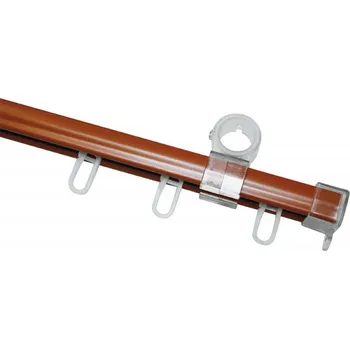 SP TREND Kolejnička záclonová U, 240cm, třešeň