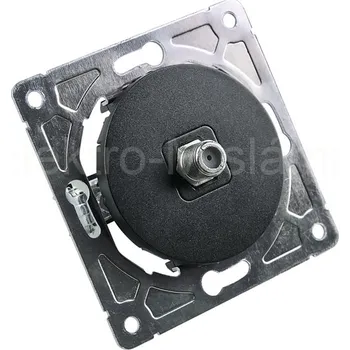 Elektrická zásuvka SEU1015B zásuvka SAT černá SOUL