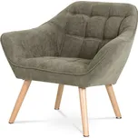 Autronic Designové křeslo AK-321 LAN2, lanýžová/masiv