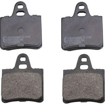 Brzdová destička Sada brzdových destiček, kotoučová brzda, , 75519956, 95565563, 95587471, 95587472, 95588498, 95624481, 95624485, 95650872, 95650873, 95650890, DENCKERMANN, B110098