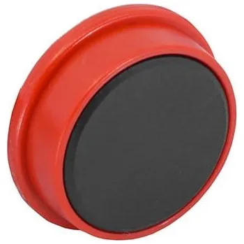 Dekorativní magnet SOLLAU Neodymový kancelářský magnet kruhový 18x8 mm Barva: Červená