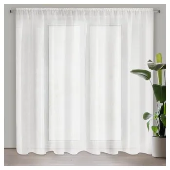 Dekorační dlouhá záclona s řasící páskou se zadním tunýlkem SYLVANO bílá 350x250 cm MyBestHome