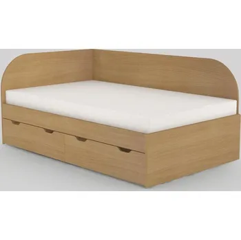Postel Dětská postel REA GARY 120x200 s úložným prostorem, levá, BUK