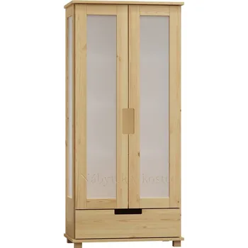 Obývací stěna Vitrína z masivu FELIX Barevné provedení: Kalvados