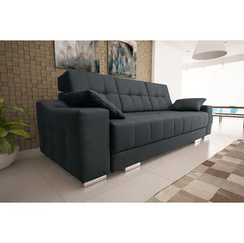 Pohovka Falco Rozkládací pohovka Týna, s úložným prostorem, černá Sawana 14