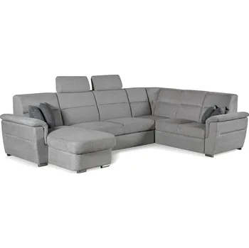 Sedací souprava AVATAR U - LEVÁ OT1BLZS+3BBZFZZ+ROH+2BZS ,sedací souprava látka SVĚTLE ŠEDÁ Matana 03/ polštářky Matana 05 tmavě šedá (AVATAR OTT1BLZP+3BBZFZZ+R+21BPZS=4balíky)kolekce "MP" (K250-Z)