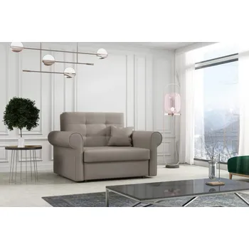 Křeslo Falco Rozkládací křeslo Vivian Silver I světle hnědá/Mono 233