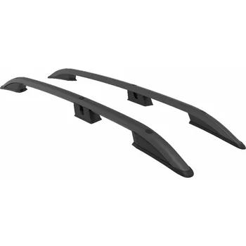 Příčník na automobil Turtle Crown podélníky na Volkswagen Transporter T5 long 2003-2015 fixní body, černé (fixní body, délka vozu long)