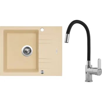 Kuchyňský dřez Set Sinks G1750XC (dřez Linea 600 XC Sahara 50 + baterie Flexia lesklá)