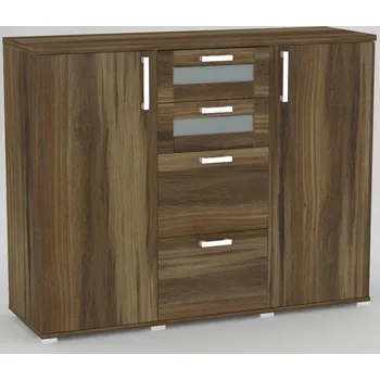 Komoda Komoda REA OTTAWA UP 3 OŘECH ROCKPILE/sklo