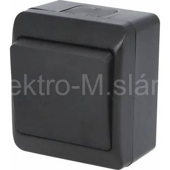 vypínač GALATEA IP44 vypínač č.6 černá