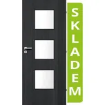 VILEN DOOR Interiérové dveře Deni 3/3 - Dub Antracyt, 80/197 cm