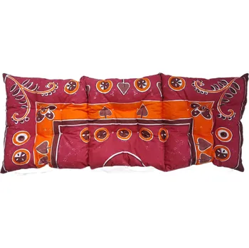 Podsedák Sedák na lavici prošívaný 120 x 40 x 7,5cm koláčky vínové