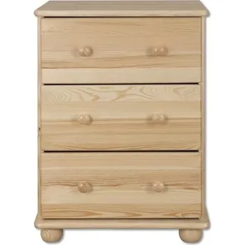 Komoda Komoda DK-107 s 3 zásuvkami, masiv Barva: moření gray