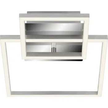 LED stropní svítidlo Briloner Frames 19,6 W 1500 lm 3000 K chrom