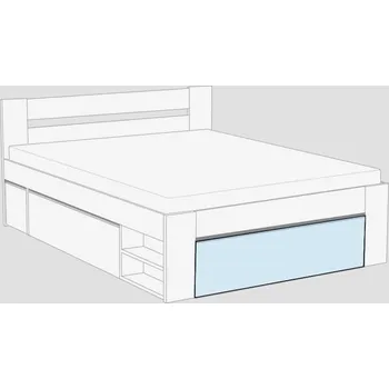 Postel Čelo k posteli REA KIRA 140x200, čílko 2, ICE BLUE