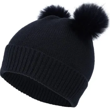 Čepice Dívčí pletená čepice Lewro ROCA 12/15 Černá