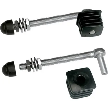 Pohon brány LOCINOX Nerezový oskový závěsný pant pro branku s polyamidovou záslepkou, 1 pár GBM12-40x40 (LCX-GBM12-40-130)