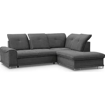 Sedací souprava BAHAMY - Pravá sed. souprava, látka TMAVĚ ŠEDÁ Matana dark grey 05(Boss=3balíky) - kolekce "MRS" (K250)